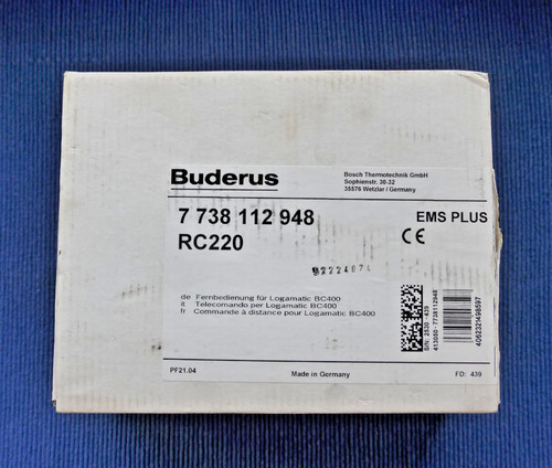 Buderus rc220 7738112948 - buderus,