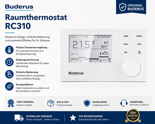 Buderus logamatic rc310 weiß - logamatic,