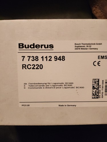 Buderus rc220 kabelgebundene - buderus,